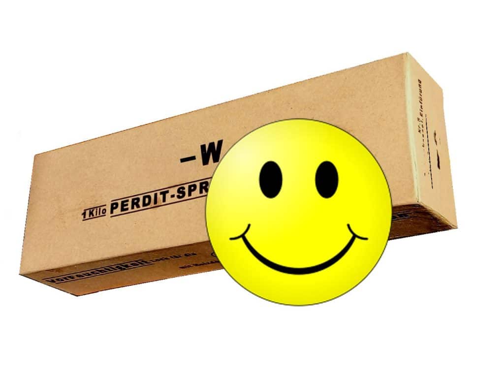 Reproduction d'une charge explosive allemande 1kg Perdit-W- Sprengpatrone 14-18